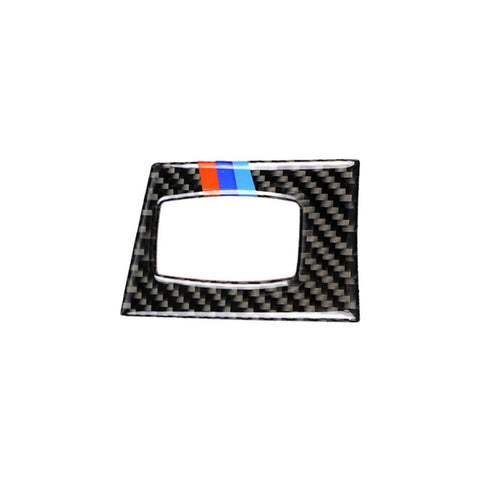 Adhésif décoratif avec interrupteur d'accrochage pour guide de destra en fibre de carbone à trois couleurs pour BMW E90 / E92 2005-2012, interrupteur d'allumage de conduite droite (trois couleurs)