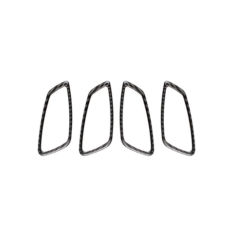 Adhésif décoratif pour poignée de porte automobile en fibre de carbone pour BMW E90 / 320i / 318i / 325i, Poignée de porte