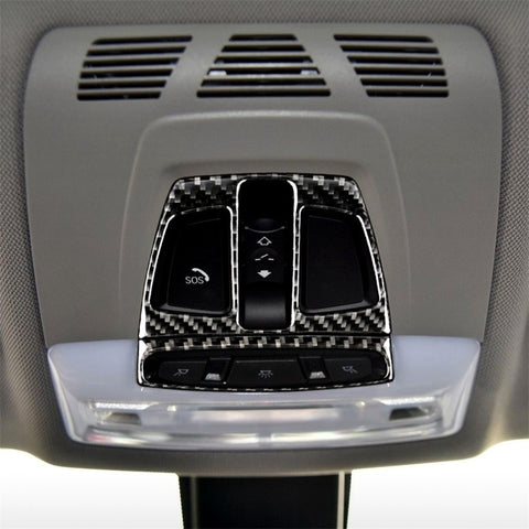 Adesivo decorativo per pannello luce di lettura per auto in fibra di carbonio per BMW F20 2012-2017 / F30 / F34 / F32 2013-2017 / X5 2014-2017 / X6 2015-2017 / X1 2016-2017, Reading Light