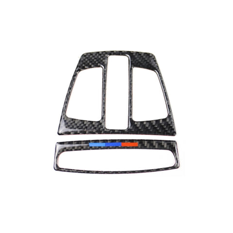 Autocollant décoratif pour panneau lumineux de voiture en fibre de carbone à trois couleurs pour BMW F20 2012-2017 / F30 / F34 / F32 2013-2017 / X5 2014-2017 / X6 2015-2017 / X1 2016-2017, lampe de lecture (trois couleurs)