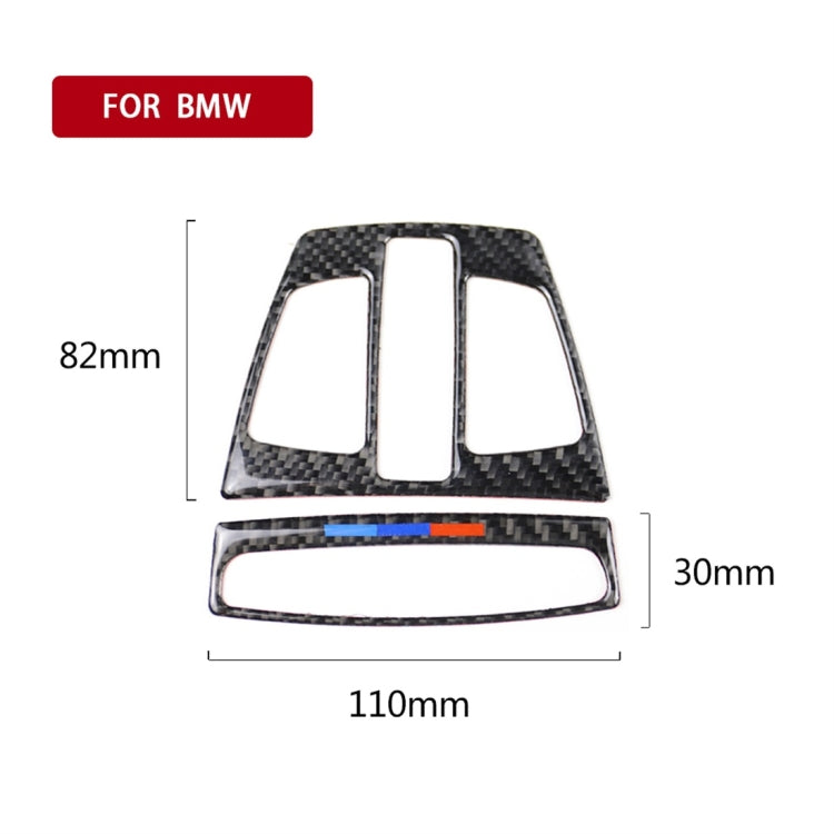 Three Color Carbon Fiber Car Reading Light Panel Decorative Sticker for BMW F20 2012-2017 / F30 / F34 / F32 2013-2017 / X5 2014-2017 / X6 2015-2017 / X1...