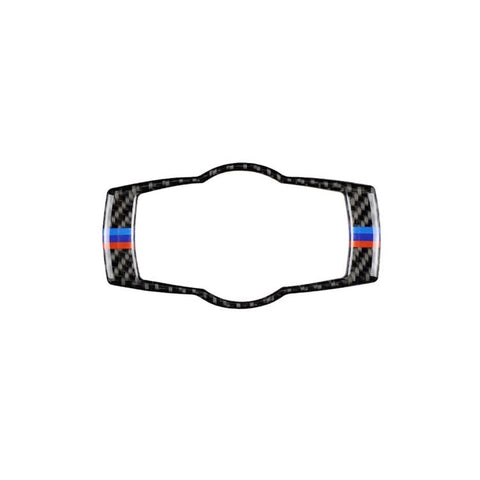 Autocollant décoratif pour interrupteur de voiture en fibre de carbone à trois couleurs pour BMW E90 / E92 / E93 2005-2012, interrupteur de phare (trois couleurs)