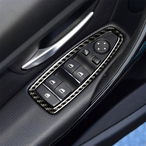 Adhésif décoratif pour panneau de sol de voiture en fibre de carbone pour BMW F20 / F21 2012-2016 / F30 2013-2015 / F34 2013-2016, panneau de levage