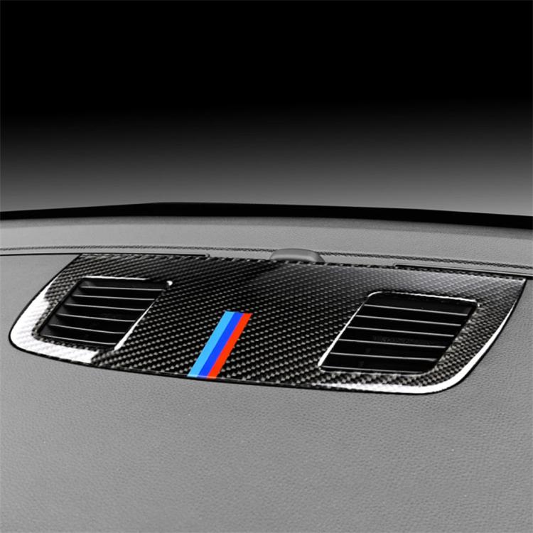 Three Color Carbon Fiber Car Instrument Large Outlet Decorative Sticker for BMW E90 2005-2012, Instrument Large Outlet(Three Color)