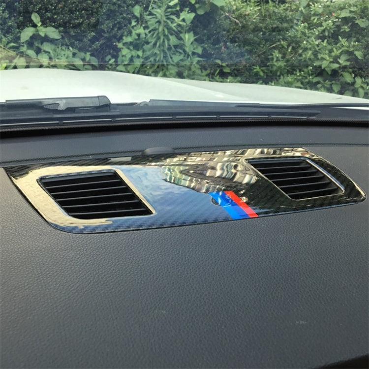 Three Color Carbon Fiber Car Instrument Large Outlet Decorative Sticker for BMW E90 2005-2012, Instrument Large Outlet(Three Color)
