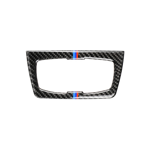 Adesivo decorativo per interruttore fari auto in fibra di carbonio a tre colori per BMW F30 2013-2017 / F34 2013-2017, Headlight Switch(Three Color)