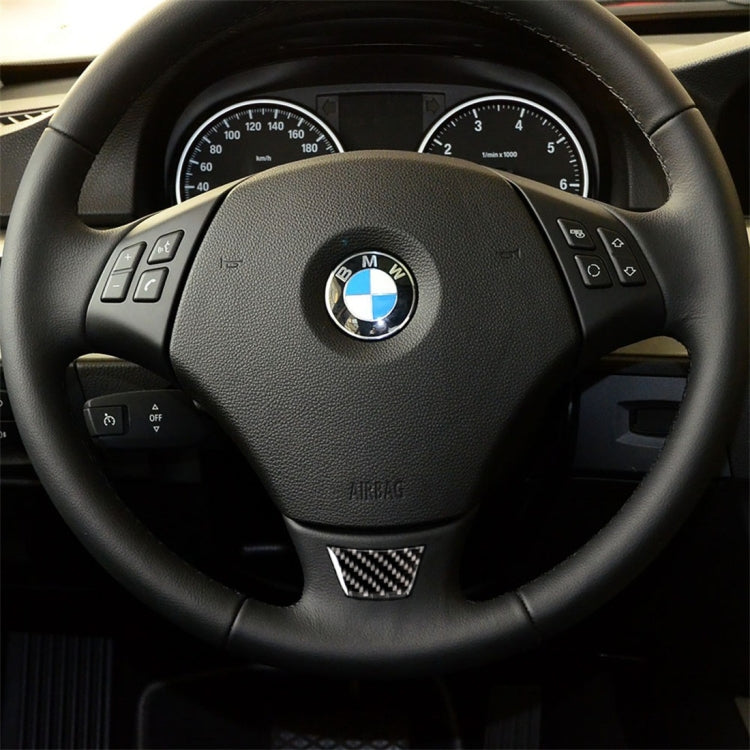 Carbon Fiber Steering Wheel Sticker for BMW E90 2005-2012