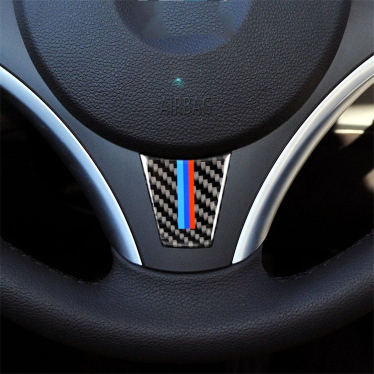 Three Color Carbon Fiber Steering Wheel Sticker for BMW E90