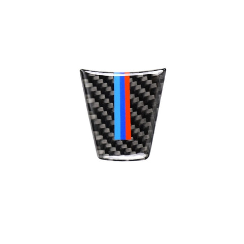 Adhésif décoratif pour volant de voiture en fibre de carbone à trois couleurs, version à grandes dimensions pour BMW E90 2005-2012, volant (trois couleurs)