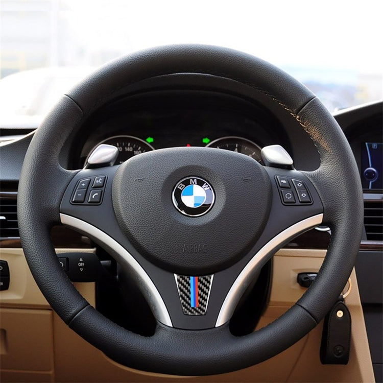 Three Color Carbon Fiber Steering Wheel Sticker for BMW E90