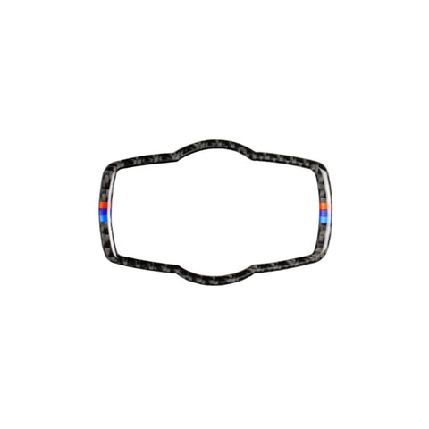 Adesivo decorativo per interruttore fari auto in fibra di carbonio a tre colori per BMW E90 / E92 / E93 2005-2012 / 320i / 325i, versione sottile, Headlight Switch (Three Color)