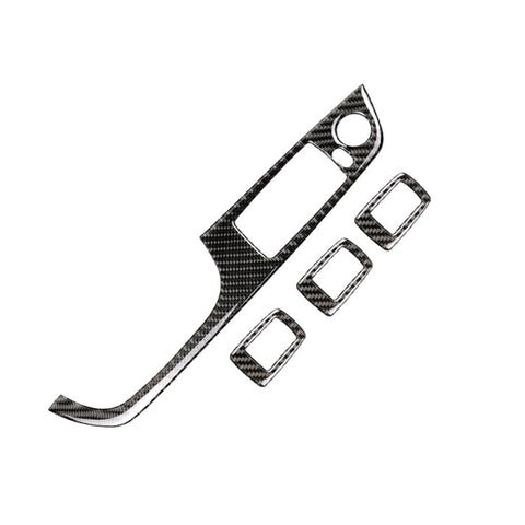 4 adesivi decorativi per pannello di sollevamento per auto con guida a sinistra in fibra di carbonio senza piegatura per BMW E90 / 320i / 325i, diametro: 35,8 cm, without Folding,Diameter: 35.8cm - Novalix Store