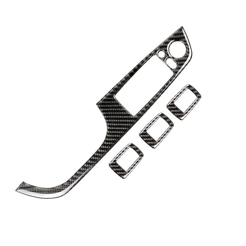 Adhésif décoratif pour panneau de sol pour guide de voiture en fibre de carbone à 4 pièces avec pieghevole pour BMW E90 / 320i / 325i, diamètre: 35,8 cm, Diamètre: 35,8 cm