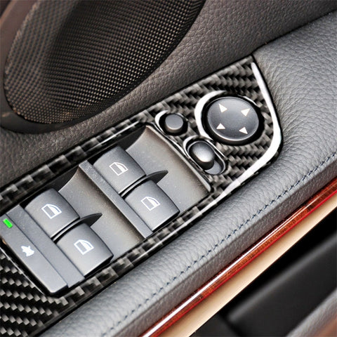 Adhésif décoratif pour panneau de sol pour voiture avec guide de sinistre en fibre de carbone à trois couleurs de 4 pièces avec pieghevole pour BMW E90 / 320i / 325i, diamètre : 37,8 cm, diamètre : 37,8 cm (trois couleurs)