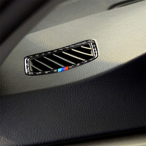 Adesivo decorativo per presa d'aria per strumento di guida a sinistra per auto in fibra di carbonio a tre colori per BMW E90 2005-2012, Left Instrument Air Outlet(Three Color), Left Instrument Air Outlet