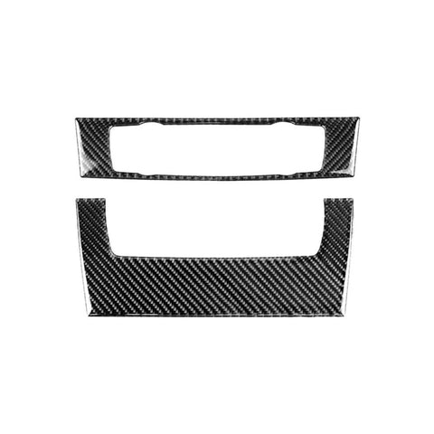 Adesivo decorativo per pannello CD di controllo centrale per auto in fibra di carbonio per BMW E90 / E92 2005-2012, edizione alta senza foro, CD Panel(High Edition without Hole)