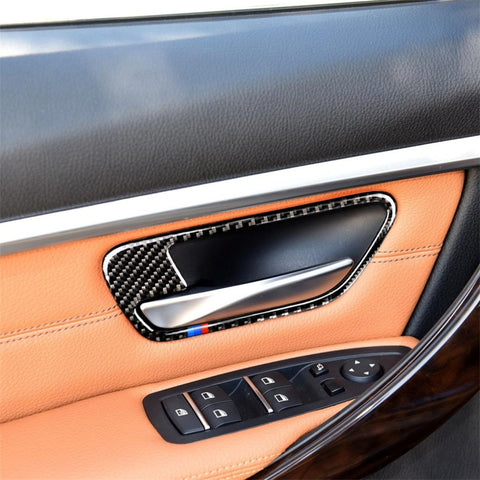 Adesivo decorativo in fibra di carbonio per portiera BMW F30 F34