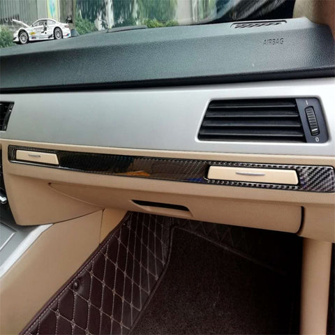 Adhésif décoratif avec commande centrale pour guide de conduite sinistre en fibre de carbone pour BMW E90 / E92 / E93 2005-2012, commande centrale de conduite à gauche