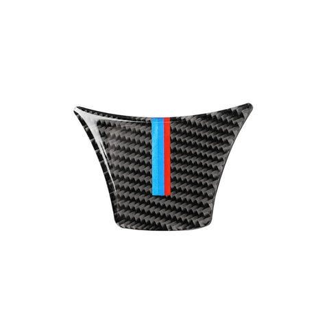 Adesivo decorativo per volante grande per auto in fibra di carbonio a tre colori edizione B per BMW Serie 5 F10 F18 2011-2017, Large Steering Wheel(Three Color), Large Steering Wheel(Yellow Red), Large Steering Wheel