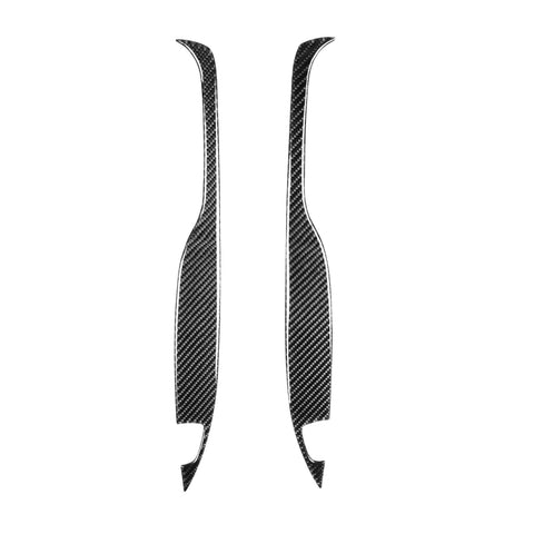 Adhésif décoratif pour bras arrière en fibre de carbone pour voiture de 2 pièces pour Mazda RX8 2004-2008, guide pour destra et sinistra universel, accoudoir arrière