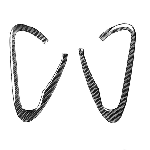 Adhésif décoratif pour main de porte en fibre de carbone pour 2 pièces pour Mazda RX8 2004-2008, guide vers l'extrémité et une face avant universelle, poignée de porte