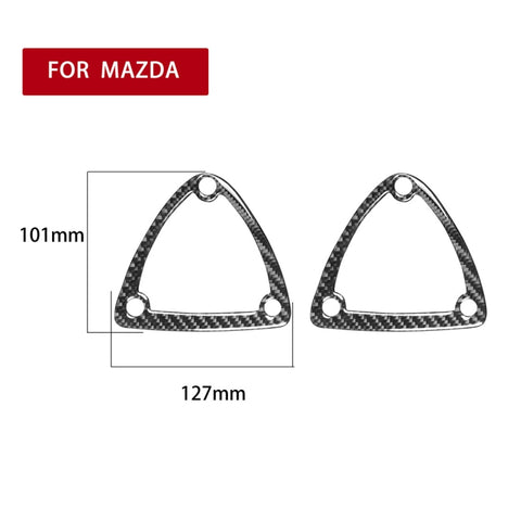 Adesivo decorativo in fibra di carbonio per poggiatesta Mazda RX8