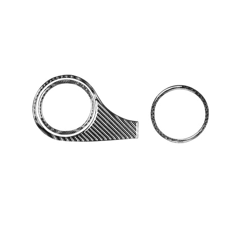 Adesivo decorativo in fibra di carbonio per presa d'aria cruscotto