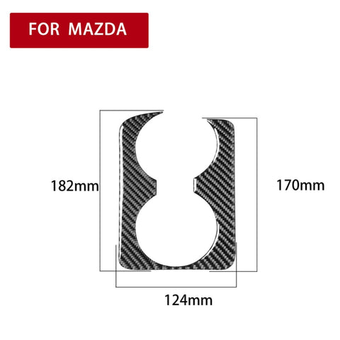 Adhésif décoratif pour portabicchieri pour corrimano en fibre de carbone pour voiture pour Mazda RX8 2004-2008, guide a sinistra, porte-gobelet de main courante