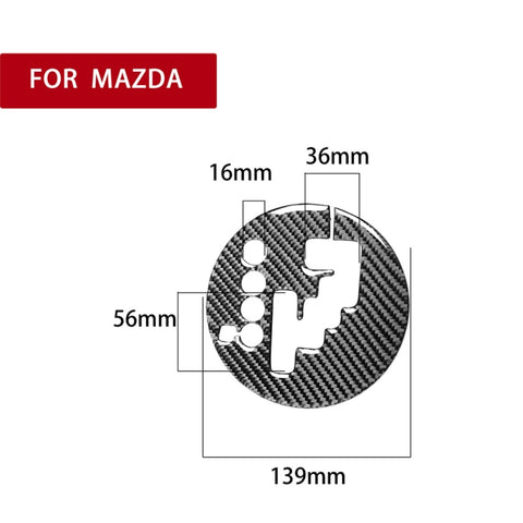 Adhésif décoratif pour panneau intégré en fibre de carbone pour Mazda RX8 2004-2008, guide vers le sinistre, panneau d'engrenage