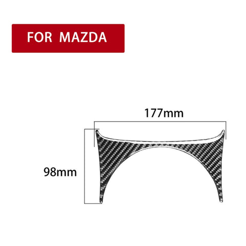 Adesivo decorativo in fibra di carbonio per console cambio Mazda RX8