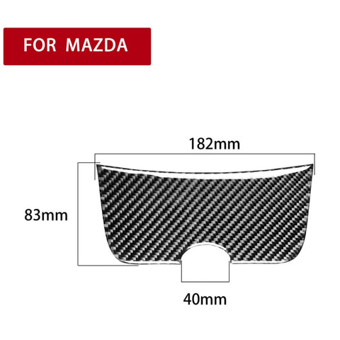 Adhésif décoratif pour panneaux de portage en fibre de carbone pour voiture pour Mazda RX8 2004-2008, guide pour destra ea sinistra universale, panneau de boîte de rangement