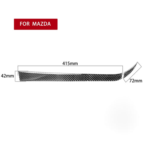 Adesivo decorativo per portaoggetti lato passeggero in fibra di carbonio 2 in 1 per Mazda RX8 2004-2008, guida a destra e a sinistra universale, Passenger Side Storage