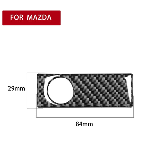 Adhésif décoratif pour poignées de porte-bagages en fibre de carbone pour voiture pour Mazda RX8 2004-2008, guide pour destra ea sinistra universale, poignée de boîte de rangement pour boîte à gants