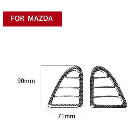 Adhésif décoratif pour sortie d'air sinistre et destra en fibre de carbone pour 2 pièces pour Mazda RX8 2004-2008, guide de destra et sinistra universel, sortie d'air gauche et droite