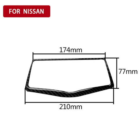Autocollant décoratif pour boutons de navigation multimédia pour voiture en fibre de carbone pour Nissan 370Z Z34 2009-, guide vers l'extrémité et un côté universel, boutons de navigation multimédia
