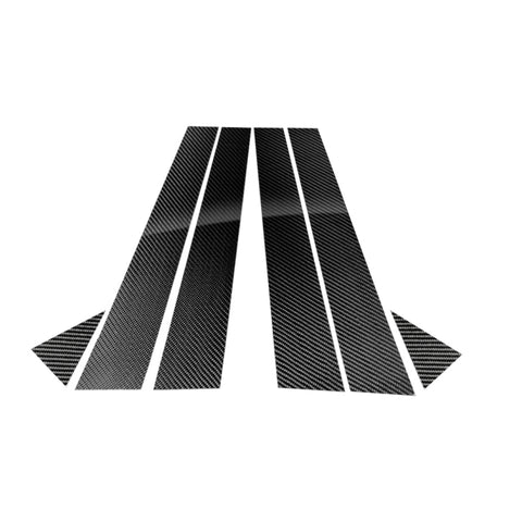 Adhésif décoratif pour montant B en fibre de carbone pour voiture pour Audi A6 2012-2018, guide pour destra ea sinistra universale, pour Audi A6 2012-2018