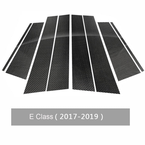 Adhésif décoratif pour montant B en fibre de carbone pour voiture pour Mercedes-Benz Classe E 2017-2019, guide pour destra ea sinistra universale, pour Mercedes-Benz Classe E 2017-2019