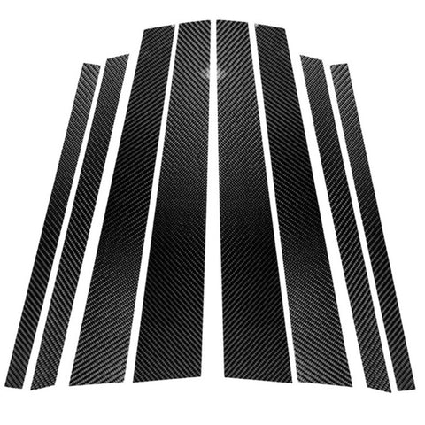Adesivo decorativo per montante B in fibra di carbonio per auto per BMW X5 F15 2014-2018, guida a destra ea sinistra universale, For BMW X5 F15 2014-2018
