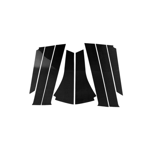 Adhésif décoratif pour montant B en fibre de carbone pour voiture pour Honda Fit 2014-2018, guide à destra ea sinistra universel, pour Honda Fit 2014-2018