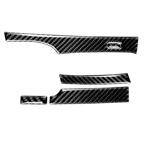 Adesivo decorativo 5 in 1 per cambio automatico in fibra di carbonio per auto per Honda Civic 8a generazione 2006-2011, guida a sinistra, 5 in 1 Automatic Gear, Left Drive