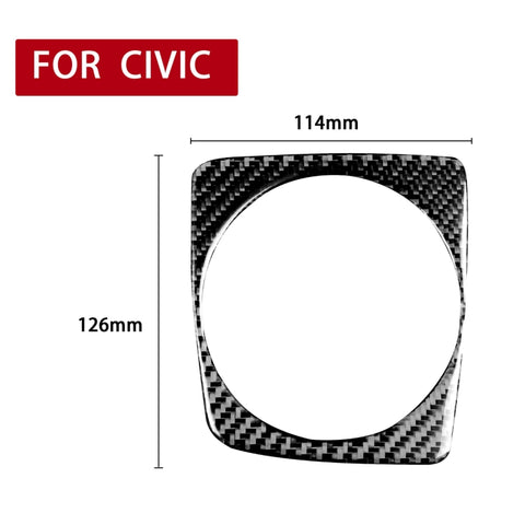 Autocollant décoratif pour changement manuel de voiture en fibre de carbone pour Honda Civic 8a génération 2006-2011, guide de route, engrenage manuel, conduite à droite