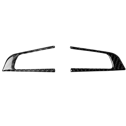 Adesivo decorativo per pulsanti del volante in fibra di carbonio 2 in 1 per Alfa Romeo Giulia Stelvio 2017-2019, guida a destra e a sinistra universale, Steering Wheel Button