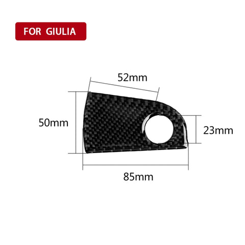 Adhésif décoratif pour déchirer le siège du passe-passe en fibre de carbone pour voiture pour Alfa Romeo Giulia 2017-2019, guide de voyage, rangement du siège passager, conduite à droite