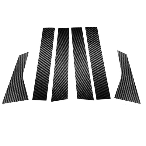 Adesivo decorativo per montante B in fibra di carbonio 6 in 1 per Honda Accord di decima generazione 2018-2021, guida a destra ea sinistra universale, B-pillar