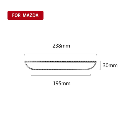 Adhésif décoratif pour panneau de commande centrale en fibre de carbone pour voiture pour Mazda CX-5 2017-2018, guide pour la sortie et le panneau de commande central universel