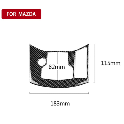 Adhésif décoratif pour panneau de frein à main électronique en fibre de carbone pour voiture pour Mazda CX-5 2017-2018, guide de route, panneau de frein à main électronique, conduite à droite