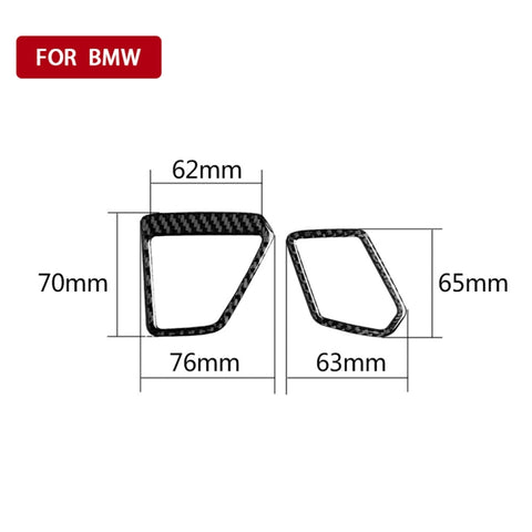 Adesivo decorativo per uscita aria strumento in fibra di carbonio per BMW Serie 3 G20/G28/325Li/330d/335 2019-2020, Guida a destra, Instrument Air Outlet