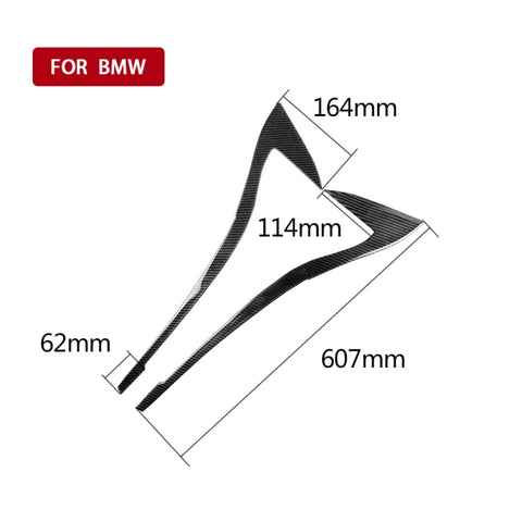 Adhésif décoratif pour sopracciglia luminose en fibre de carbone pour voiture pour BMW Serie 3 G20/G28/325Li/330d/335 2019-2020, guide de destra ea sinistra universale, Light Eyebrow