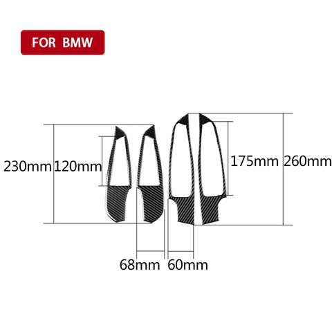 Adhésif décoratif pour ascenseur en verre pour fines particules en fibre de carbone 4 en 1 pour BMW Série 3 G20/G28/325Li/330d/335 2019-2020, guide pour destra ea sinistra universale, Lève-vitre