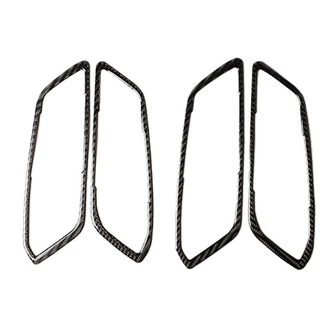 Adhésif décoratif pour main de porte en fibre de carbone 4 en 1 pour BMW Serie 3 G20/G28/325Li/330d/335 2019-2020, guide de sortie et de direction universel, poignée de porte